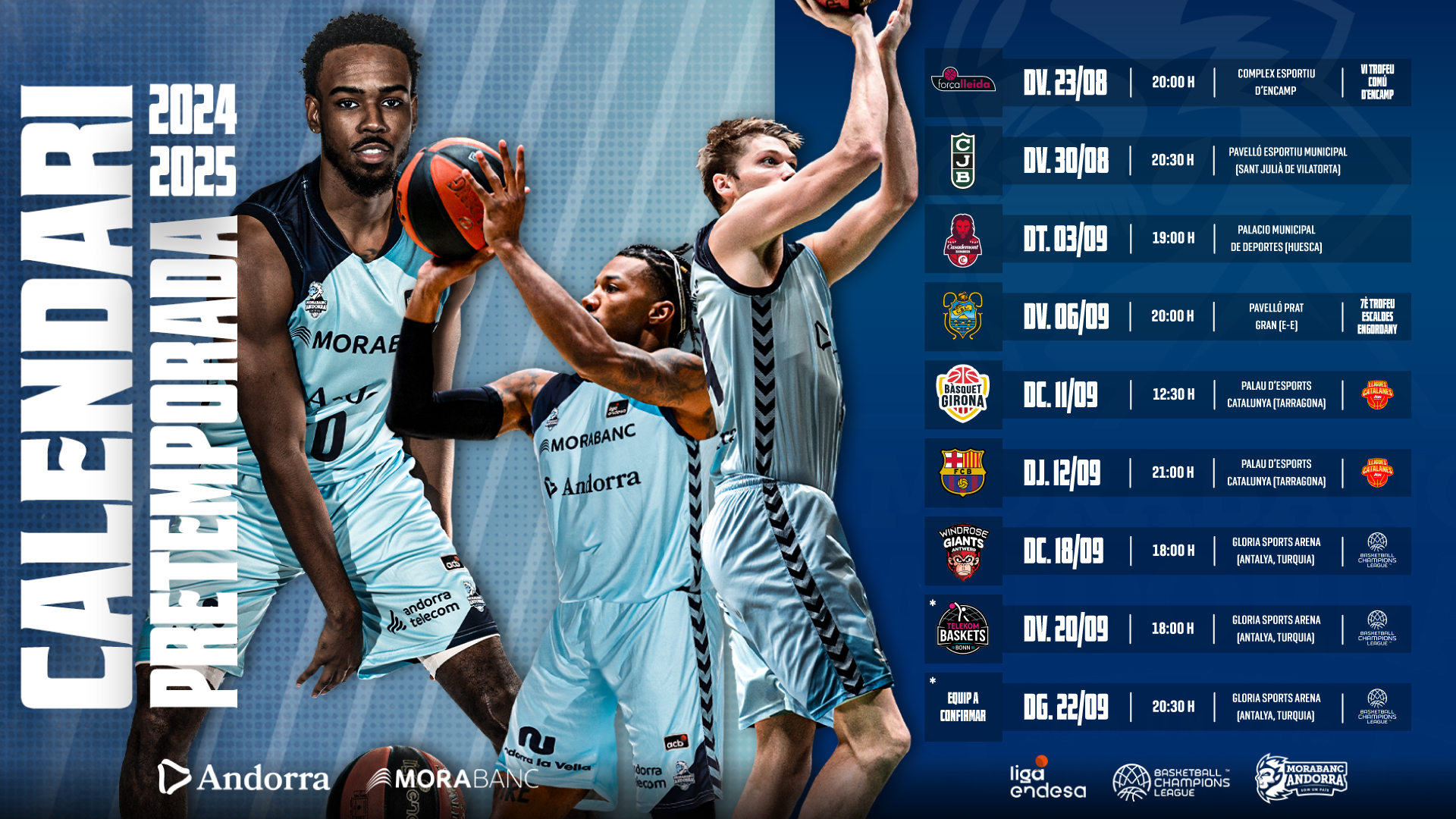 BC MoraBanc Andorra Web oficial del Bàsquet Club Andorra