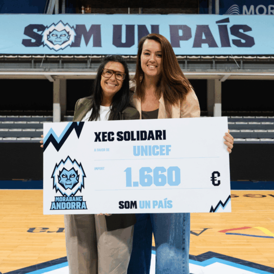 Lliurament xec Unicef